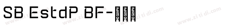 SB EstdP BF字体转换
